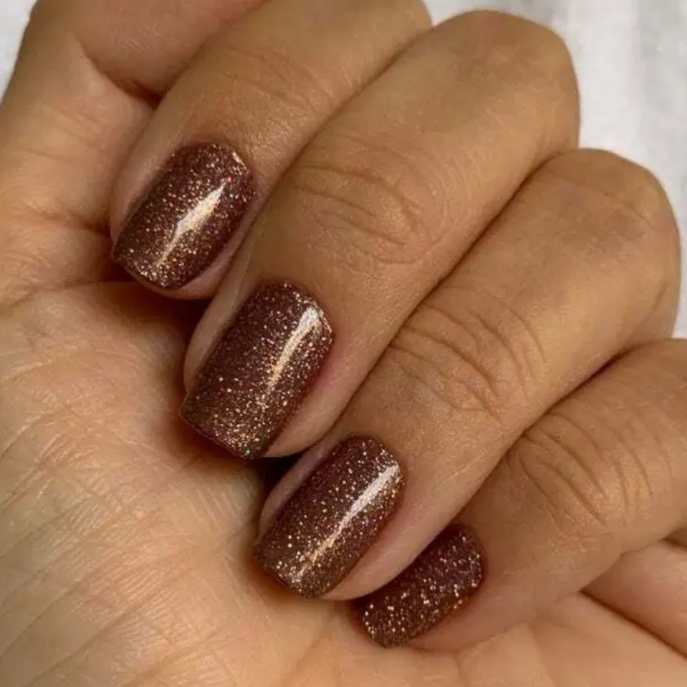 *Retired* Color Street: Sahara Jewel | Brown Neutral Earthy Glitter Chocolate - Picture 2 of 15
